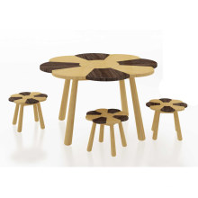 Bamboo Kids Playing Table Game Table and Stool